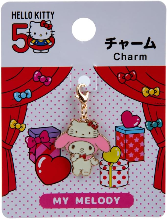 DAISO My Melody Decorative Charm – Multicolor Sanrio Keychain Accessory - Image 1